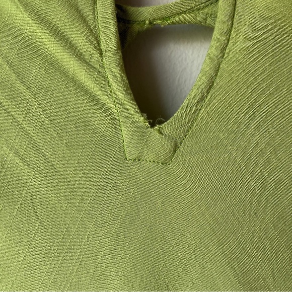 Neeru Kumar Lime Green Graphic Panel Maxi Dress - Picture 9 of 13